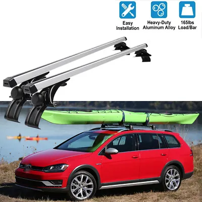 48  Car Top Roof Rack Cross Bar Luggage Cargo Carrier For Volkswagen Golf Passat • $151.77