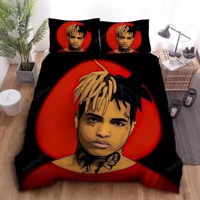 Xxxtentacion In Supreme T Shirt Portrait Illustration Quilt Duvet Cover Set Soft • $104.49