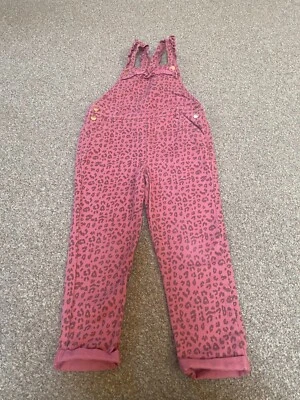 £4.99 • Buy Girls Next Pink Animal Print Dungarees Age 4-5 Years