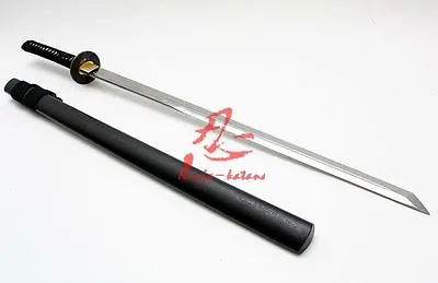 Battle Ready 9260spring Steel Ninja Katana Sword Straight Blade Sharp Full Tang • $149.99