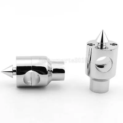 $42.48 • Buy 1  Spike Chrome Handlebar Risers For Yamaha V-Star 250 650 1100 1300 950 Classic