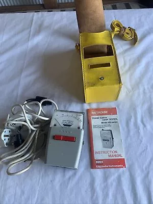 METROHM Model 4 B Phase/Earth Loop Tester Edgcumbe Instrument Parts Only • £28