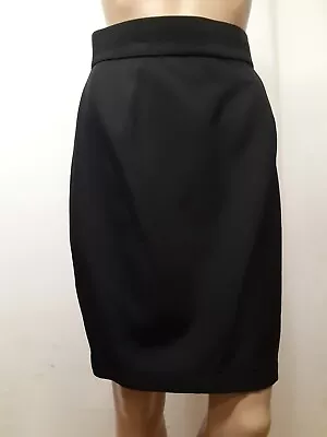 Thierry Mugler Vintage Black Wool Pencil Skirt Size FR 40 US 4 • $55