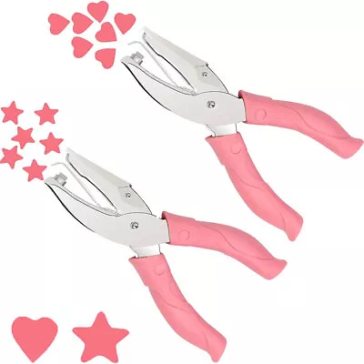 Heart Star Paper Puncher Mini Single Hole Punch Cutter Embossing Scrapbook Tools • $10.85