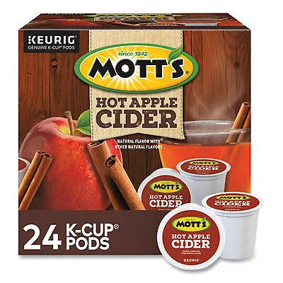 Mott\'s Hot Apple Cider K-Cup Pods 1 Oz K-Cup Pod 24/box 611247386040 KEURIG • $34.69