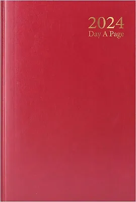 Personalised A5 2024 Diary Day Per Page Weekly & Daily Planner - Red • £3.99