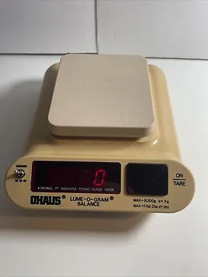 Ohaus D1001-BA Lume-O-Gram Balance Scale Digital Electronic West Germany Vtg • $84.99