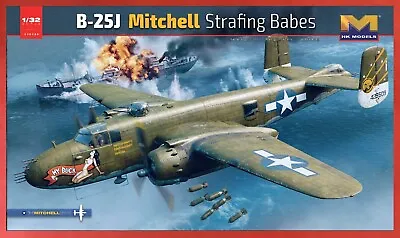 HK Models 1/32 B-25J Mitchell  Strafing Babes  - 01E036 - USA Shipping • $206.06