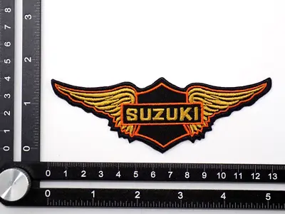 SUZUKI EMBROIDERED PATCH IRON/SEW ON ~5''x 1-5/8  MOTORCYCLES INTRUDER BOULEVARD • $6.99