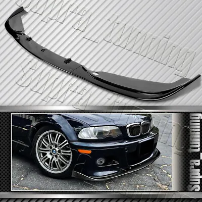 3PCS Front Bumper Spoiler Lip For 2001-2006 BMW E46 M3 (Painted Black) • $99.99