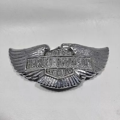 Vintage Circa 1970 Harley Davidson Belt Buckle Shield And Wings 613 • $24.99