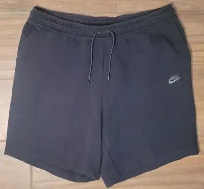 Nike Sportswear Tech Fleece Shorts Sweatshorts Black Size 2XL XXL CU4503-010 • $21.21