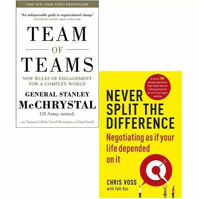 Team Of Teams Never Split The Difference 2 Books Collection Set Paperback NEW • $38.71