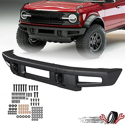 Off-Road Full Width Front Bumper With D-ring Mounts Fit For Ford Bronco 21-2023 • $315