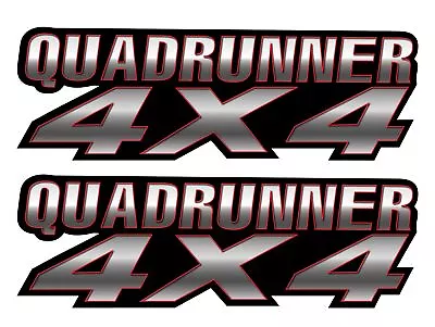 QuadRunner 4x4 Gas Tank Graphic Decal Sticker Atv Quad Runner 400 500 250 RED • $9