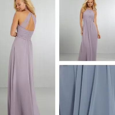 Mori Lee Dove Bridesmaid Prom Wedding Dress Floor Length 21570 • $60