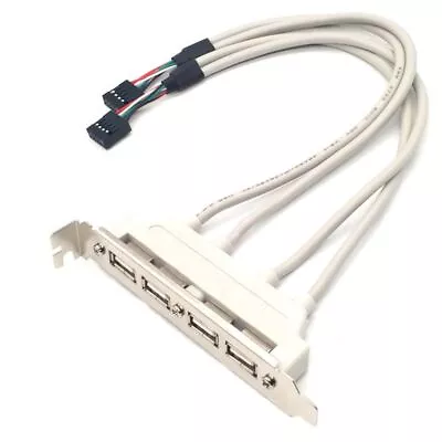 $13.20 • Buy 4 Port USB Header Cable Computer Rear USB2.0 Mainboard Header Extension Cable