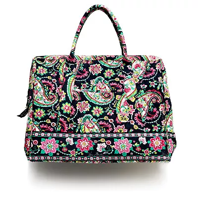 Vera Bradley Frame Travel Bag Petal Paisley 100% Cotton NWT 18  By 14  Weekender • $80.98