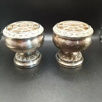 Ianthe Silver Played Small Rose Bowls. 3in Tall X 3in Diameter • £18.50