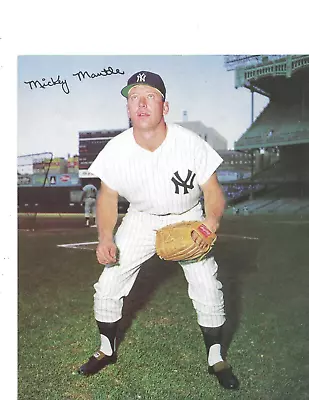 Mickey Mantle 1964-66 Rawlings Premium Advisory Staff 8x10 Photo • $49.99