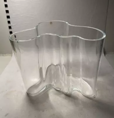 Aalto Iittala Maljakko Glass Vase W/original Box  • $60