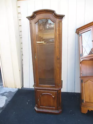 64467  ETHAN ALLEN Maple Curio China Cabinet • $525