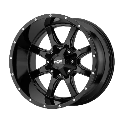 20x10 Moto Metal MO970 Gloss Black W/ Milled Lip Wheel 8x6.5 (-18mm) • $257.45