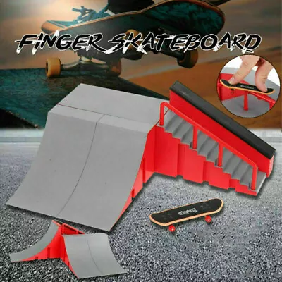 £16.88 • Buy Mini Finger Skateboard Kit Safe Fingerboard Ramps Set Birthday Giif For Children