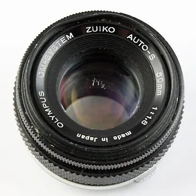 $14.99 • Buy Olympus OM Zuiko Auto-S 50mm F/1.8 Lens *Scratch-and-Dent* For Parts