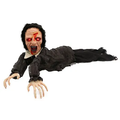 Animated Halloween Zombie Halloween Decoration Scary Sounds And Movement Prop • £21.69