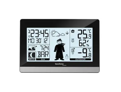 Technoline WS9612 Modern Weather Station Black • £29.59