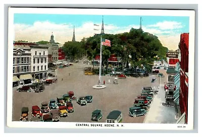 Central Square Keene NH Cheshire House Candy Victrola Shop 1949 Old Postcard • $7.99