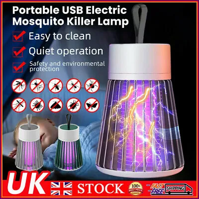 £8.45 • Buy Electric Mosquito Killer Lamp USB UV Insect Fly Pest Bug Zapper Catcher Trap UK