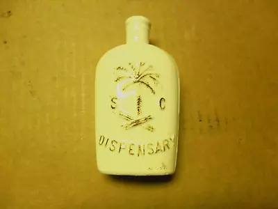 South Carolina Dispensary Ceramic Flask 1970's 5-1/4 Tall Commerative Bottle • £82.71