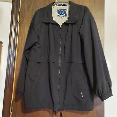 Vintage Members Only Zip-Up Navy Windbreaker Jacket Men's Size Medium  • $12.95