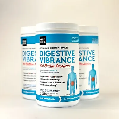 $34.99 • Buy Vibrant Health Digestive Vibrance Mandarin Orange 100 Billion Probiotics 14.3oz