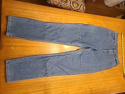 Vintage Draggin Jeans Mens 28x33 Blue Denim Pants Motorcycle Kevlar Lined USA • $39.99