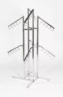£150 • Buy Heavy Duty 2 Tier Handbag Rucksack Fashion Rail Clothes Rail Floor Stand New