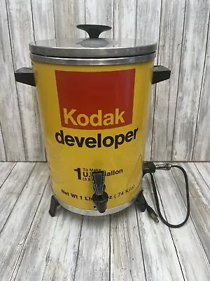 Kodak Developer Coffee Maker Electric 1 Gallon West Bend Vintage 70s Works • $129.99