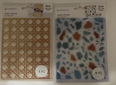 $12.50 • Buy 2  ARCHES BACKGROUND TEXTURE Momenta Clear Stamp A2 Cards