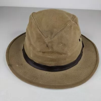 Vintage Filson Tin Cloth Waxed Canvas Packer Hat Size L/XL • $29.14