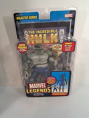 Marvel Legends Galactus Series Grey Hulk Action Figure & Comic NIB • $40