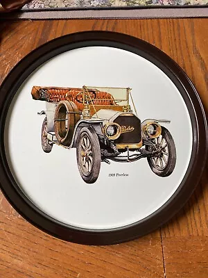 1909 Peerless Metal Serving Tray Antique Car Vtg Collectible Atlantic Can Co • $8.99