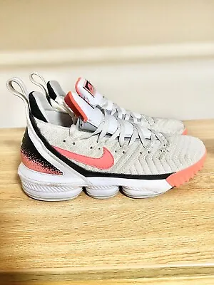 Size 12 - Nike LeBron 16 Air Tech Challenge Hot Lava White 2019 LeBron James • $60