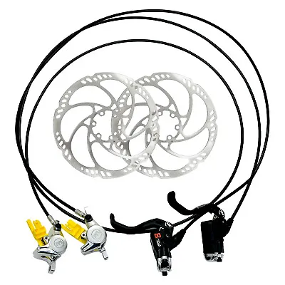 Magura MT8 Pro Carbon Post Mount Hydraulic Disc Brake Set W/ 180mm Rotor (F+R) • $275