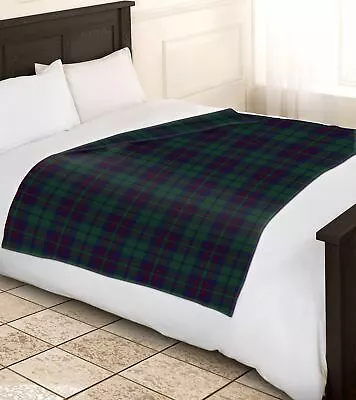 Large Fleece Blanket King Size Tartan Check Soft Warm 200x240cm Sofa Throw Bed  • £13.99