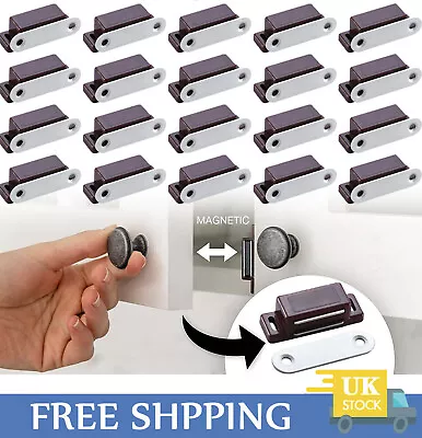 £3.18 • Buy 1-10Magnetic Door Catches Kitchen Cupboard Wardrobe Cabinet Latch Lock Holder UK