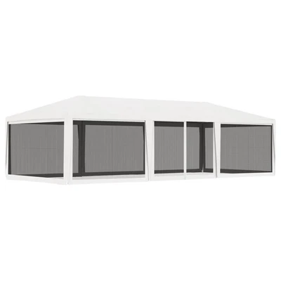 $339.61 • Buy 4x9 M Outdoor White Party Tent With Mesh Wall Insect Screen Gazebo Marquee Shade
