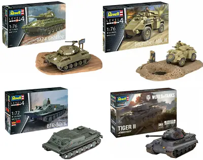 £11.99 • Buy Revell Tank Model Kit 1/72 And 1/76 Chaffe, Tiger, World Of Tanks And Others