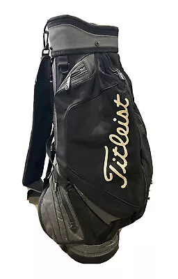 Vintage Black & White Titleist Staff/Cart Bag 6 Way • $99.99